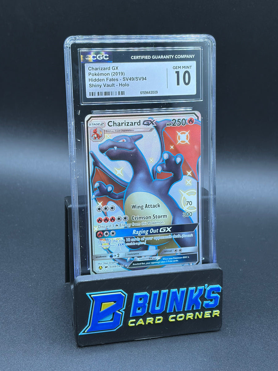 Charizard Gx Shiny Vault Hidden Fates CGC 10