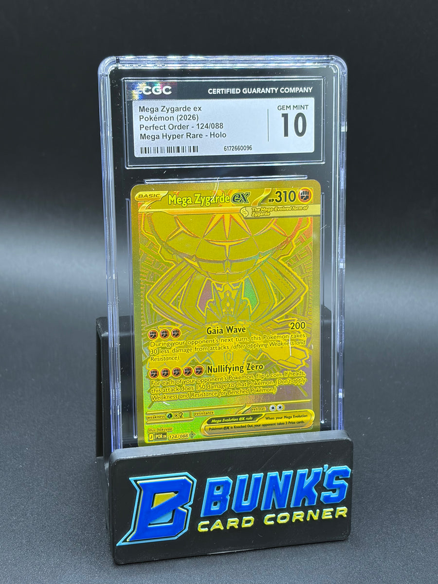 Mega Zygarde Ex Mega Hyper Rare Perfect Order CGC 10
