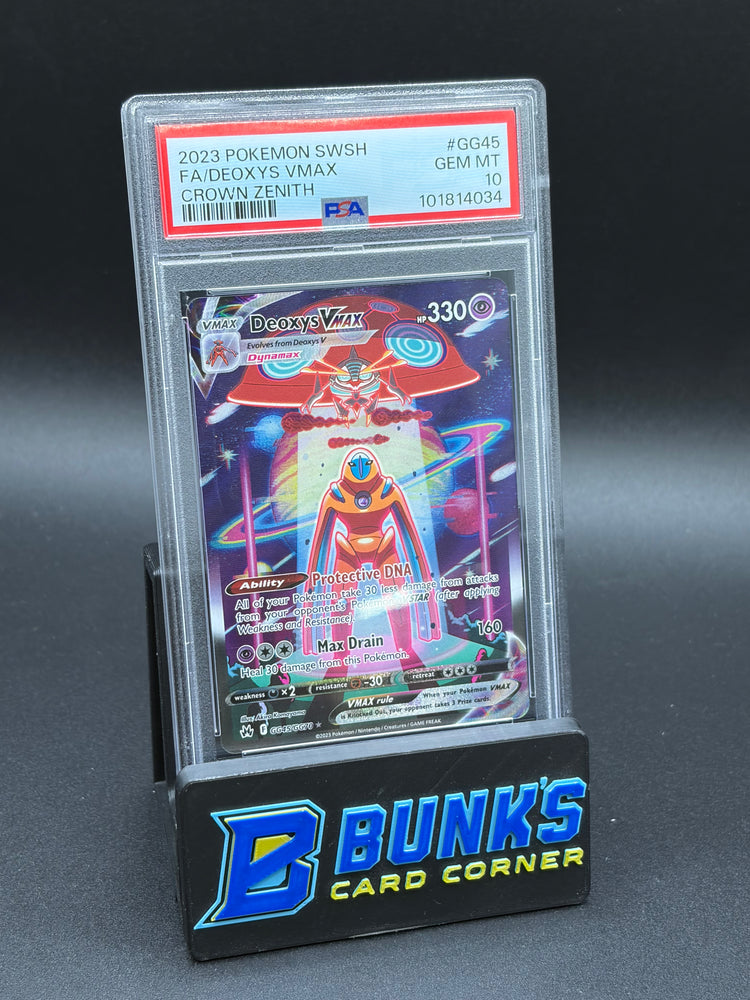 Deoxys Vmax Galarian Gallery Crown Zenith PSA 10