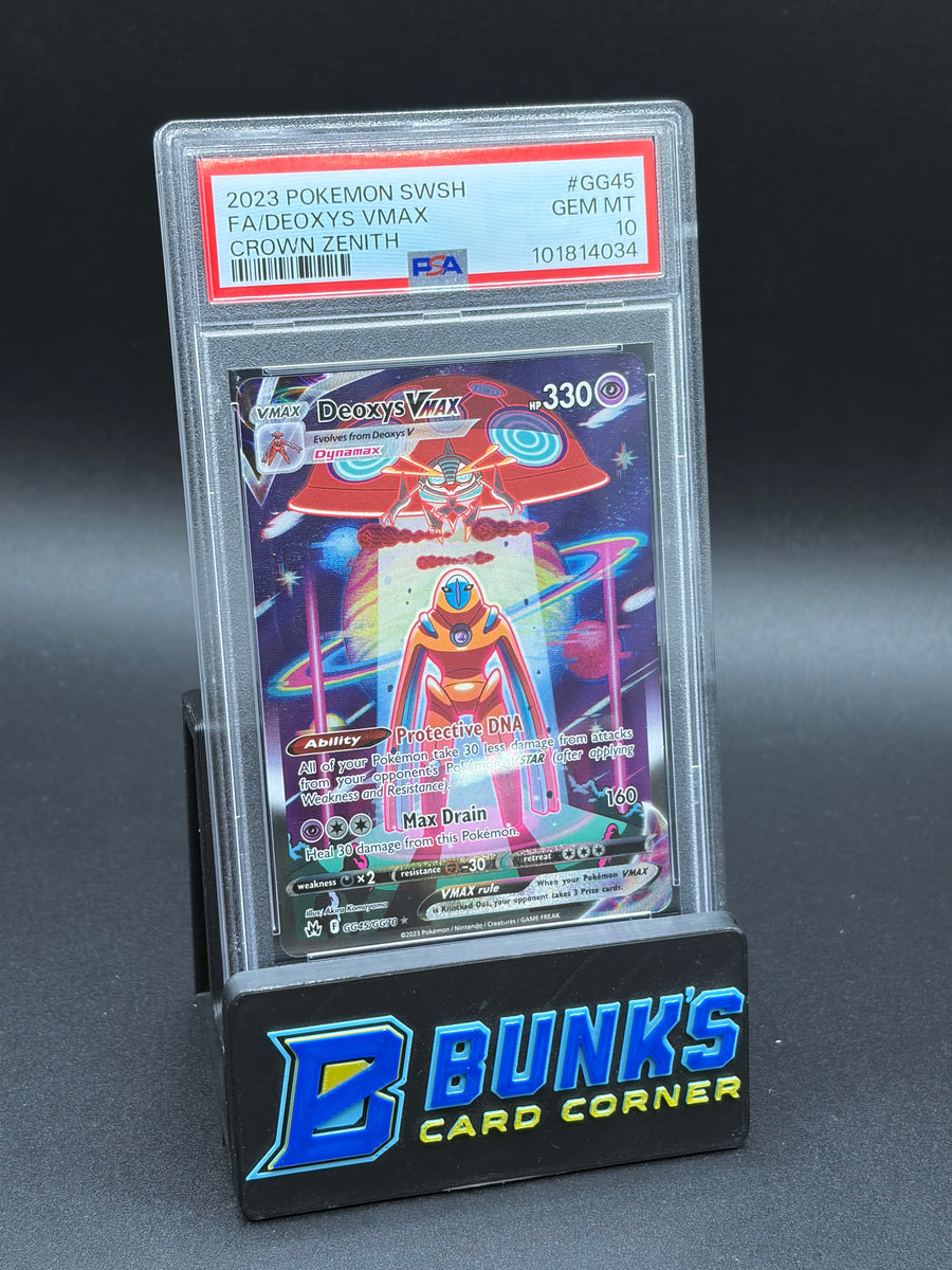 Deoxys Vmax Galarian Gallery Crown Zenith PSA 10