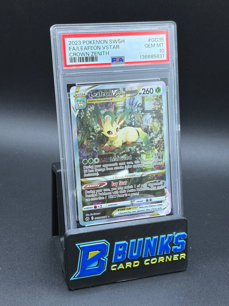 Leafeon Vstar Galarian Gallery Crown Zenith PSA 10