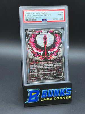 Galarian Moltres V Chiling Reign PSA 9