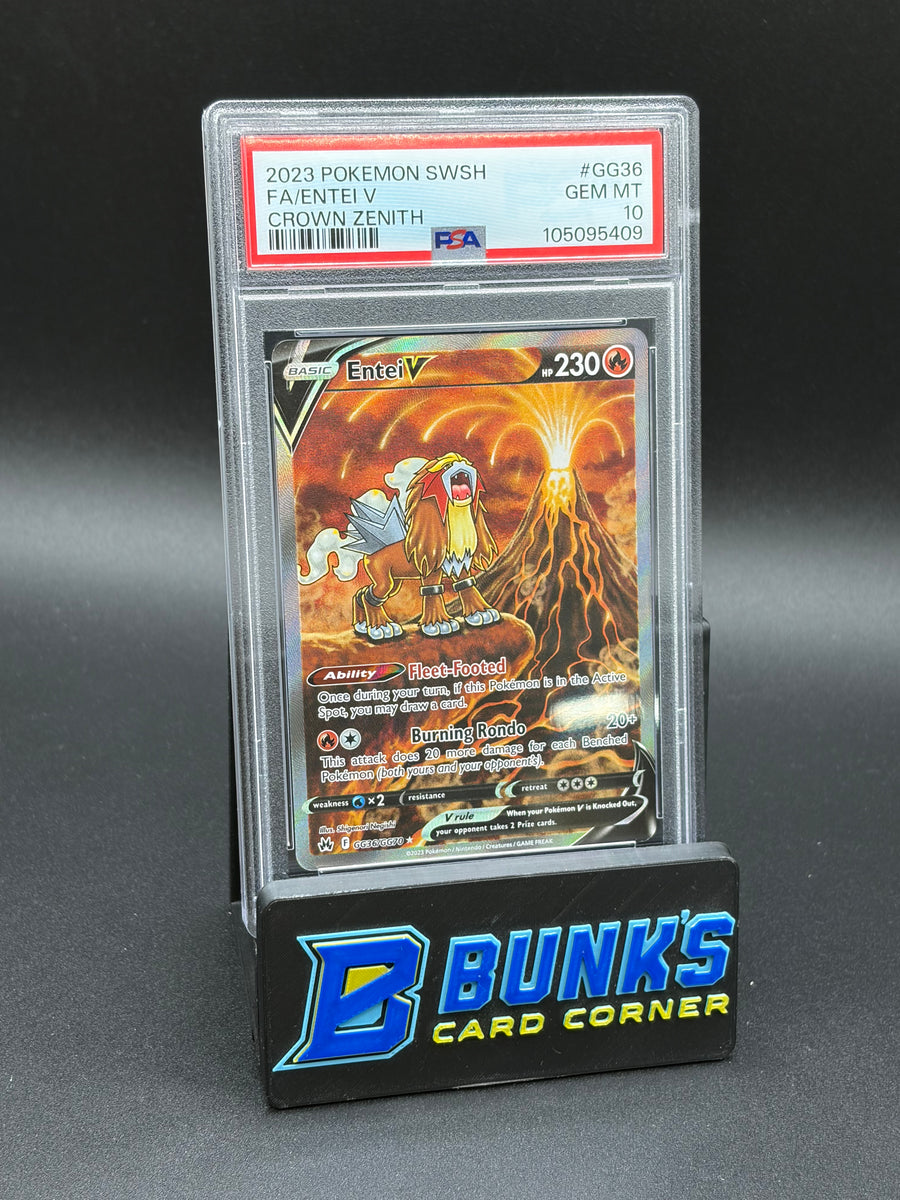 Entei V Galarian Gallery Crown Zenith PSA 10