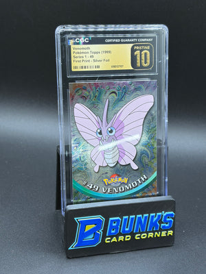 Venomoth Topps Foil Blue Label CGC PRISTINE 10 POP 1