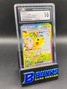 CGC 10 Pikachu Ex SIR Surging Sparks
