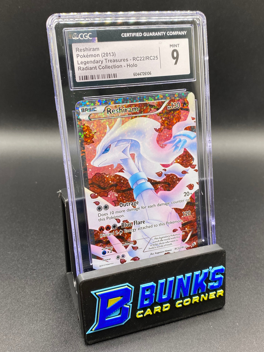 CGC 9 Reshiram Radiant Collection Legendary Treasures