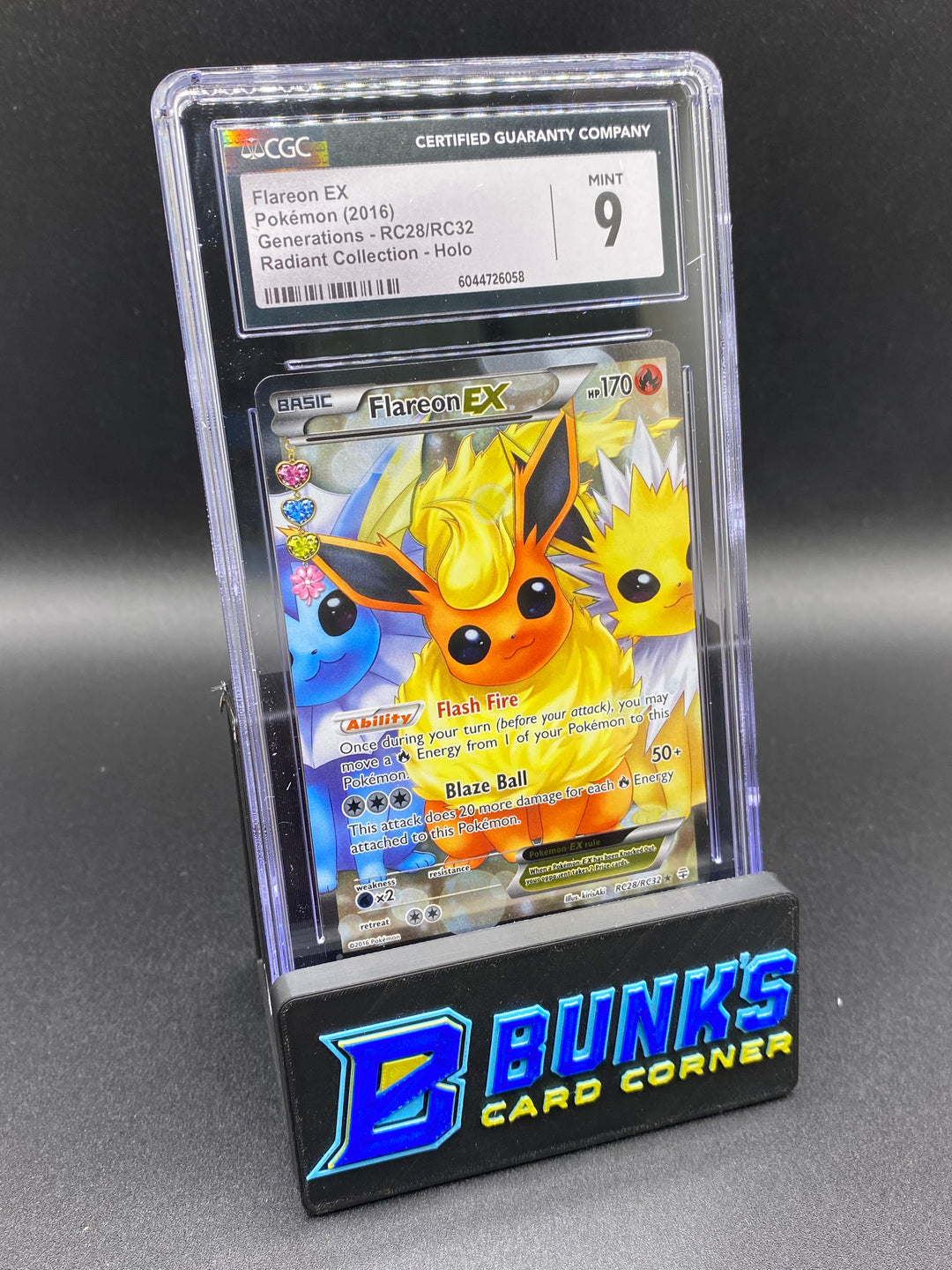 CGC 9 Flareon Ex Radiant Collection Generations