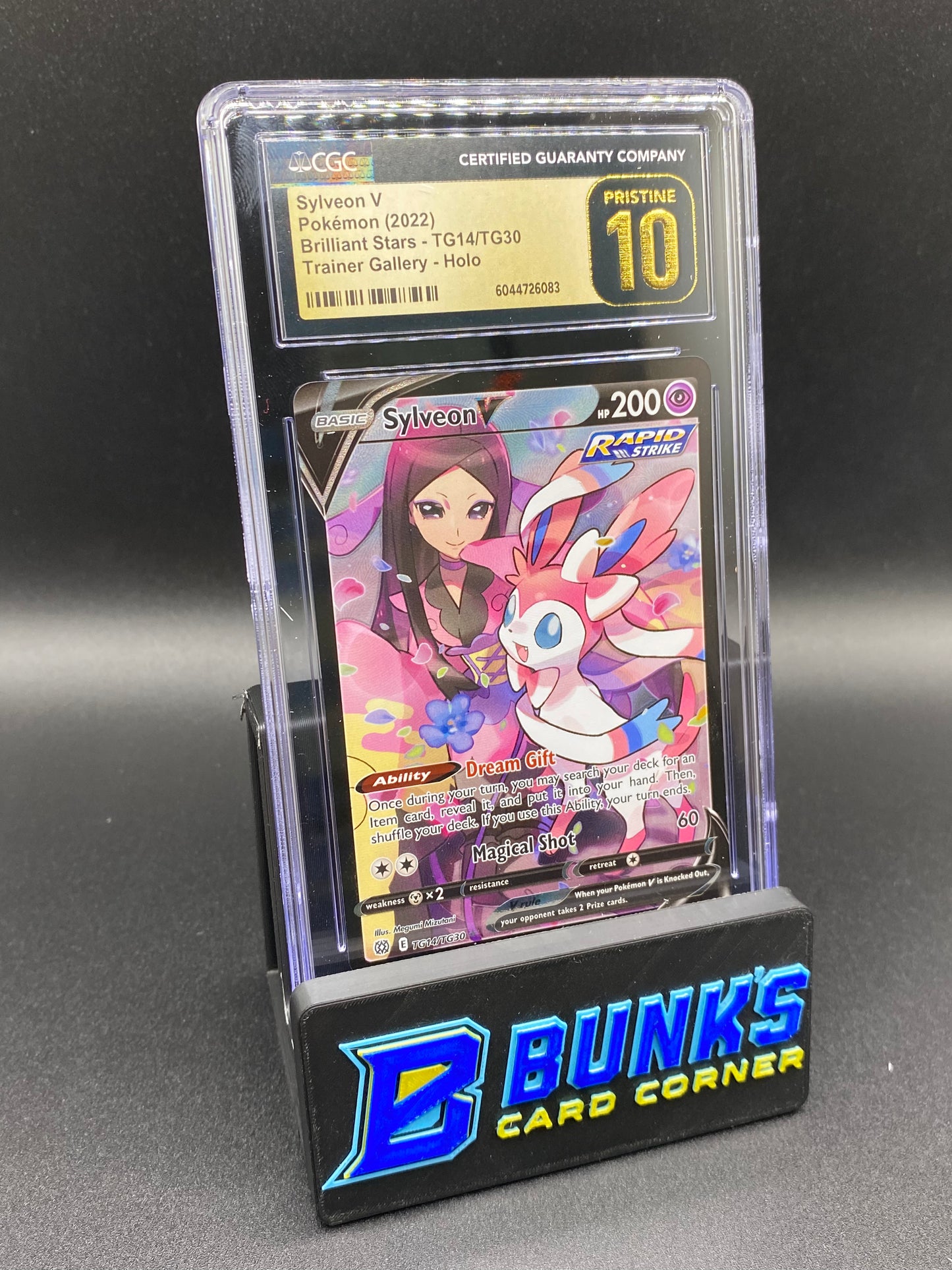 CGC PRISTINE 10 Sylveon V Trainer Gallery Brilliant Stars