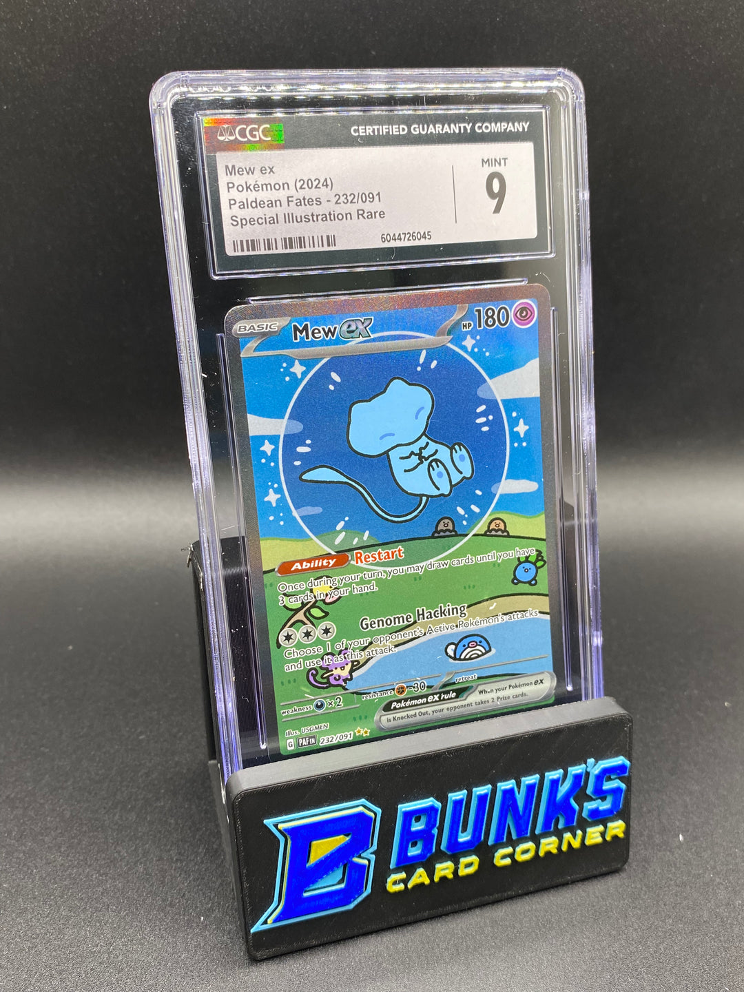 CGC 9 Mew Ex SIR Paldean Fates