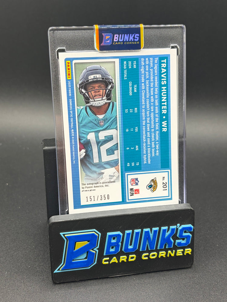 2025 Travis Hunter Donruss Optic Auto RC 151/350