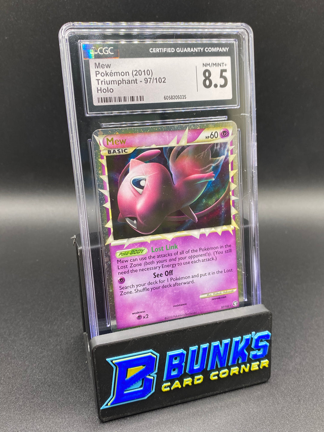 CGC 8.5 Mew Holo Triumphant