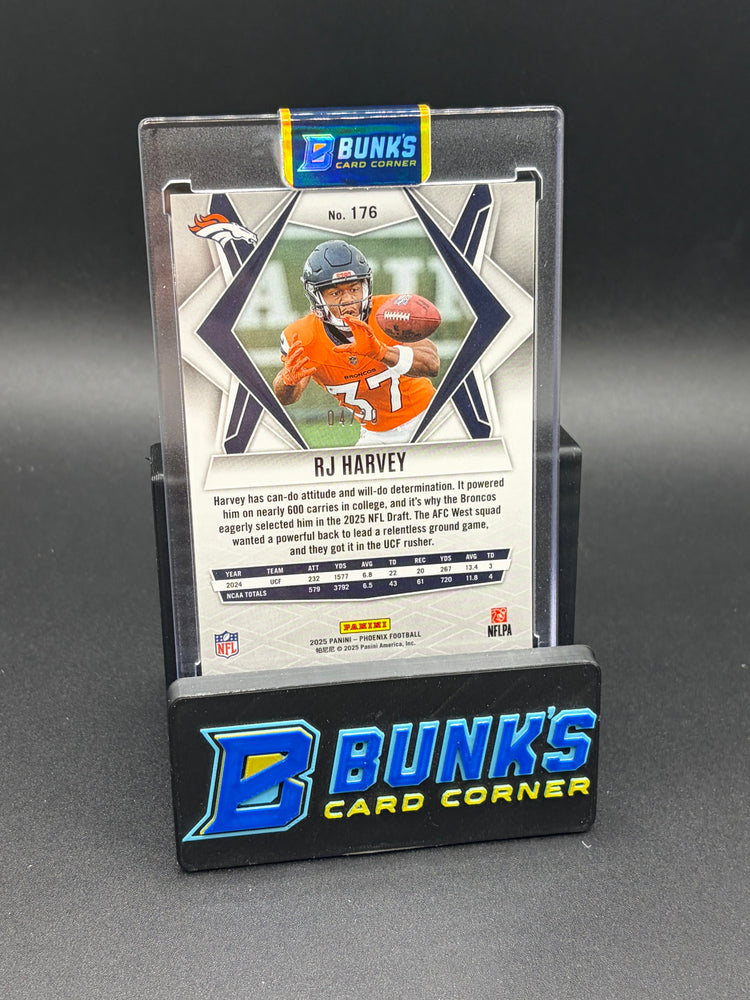 2025 RJ Harvey Phoenix Panini Orange Seismic RC 4/20