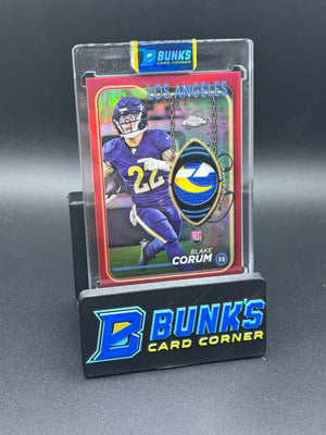 2024 Blake Corum Topps Chrome Rookie Relic 5/5