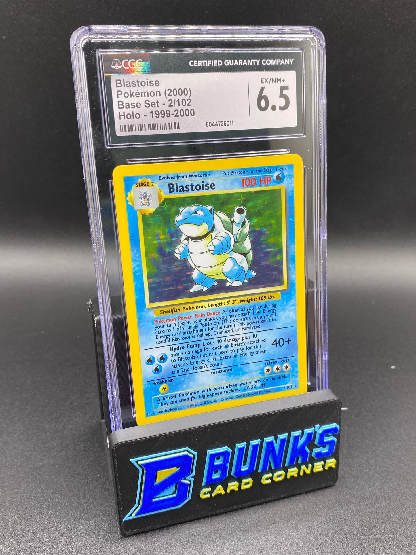 CGC 6.5 Blastoise Holo Base Set