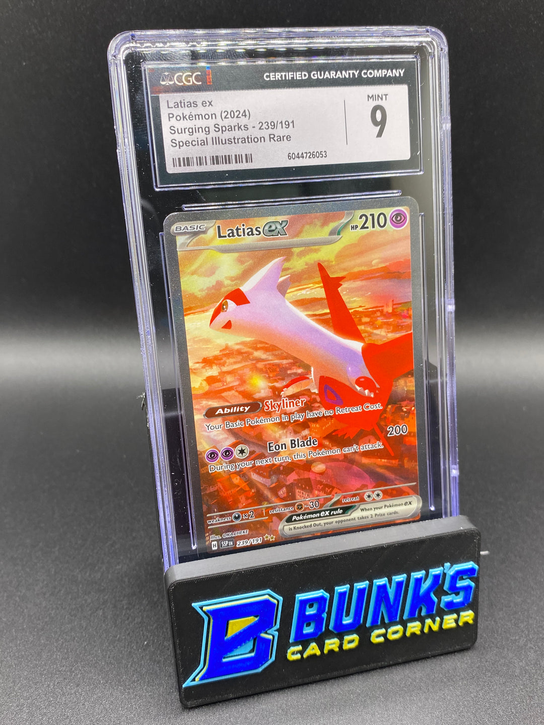 CGC 9 Latias Ex SIR Surging Sparks
