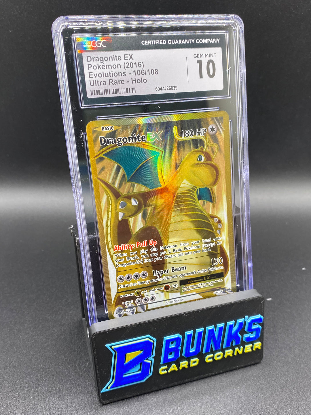 CGC 10 Dragonite Ex Ultra Rare Evolutions