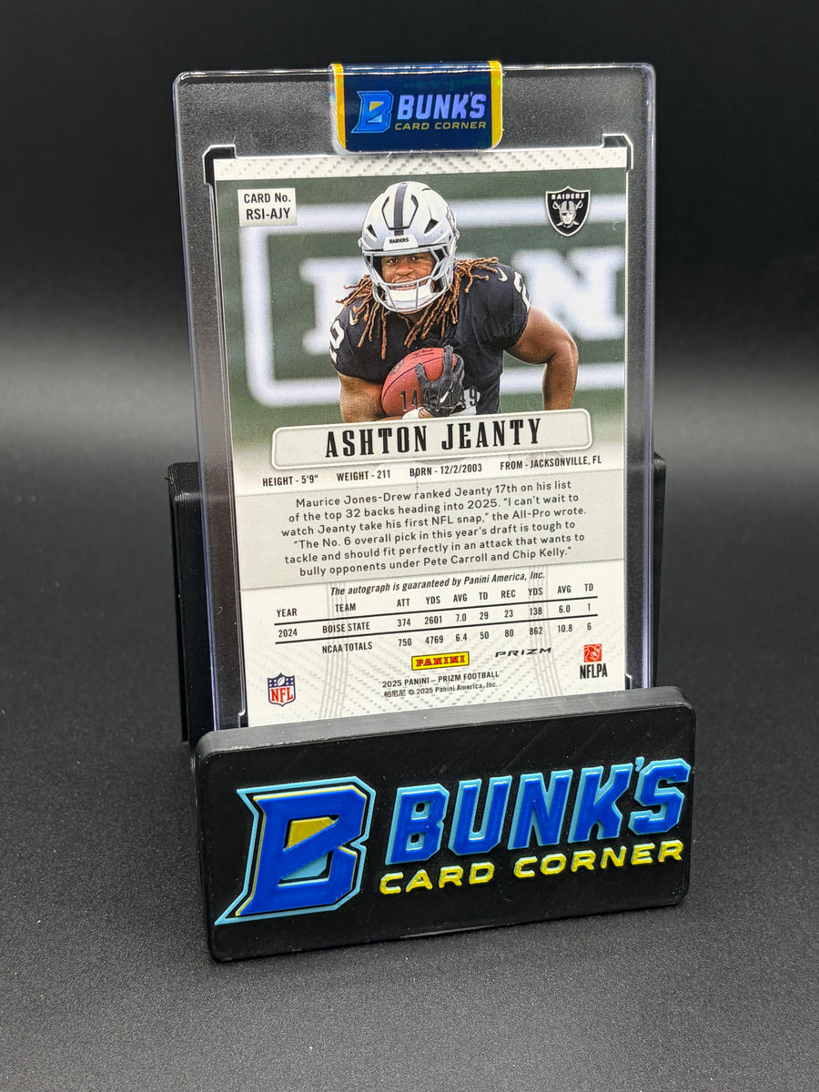2025 Ashton Jeanty Prizm Throwback Auto RC