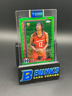 2025 Tre Johnson III Topps Green Chrome RC