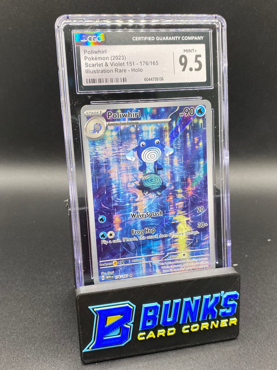 CGC 9.5 Poliwhirl Illustration Rare 151