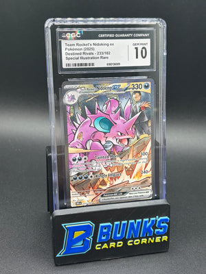 Team Rocket's Nidoking EX SIR Destined Rivals CGC 10