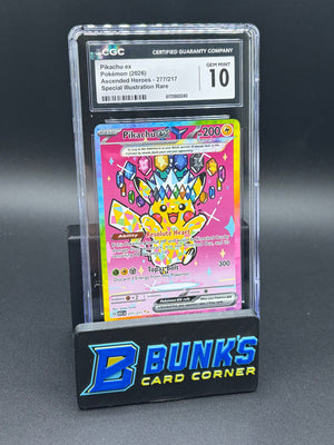 Pikachu EX SIR Ascended Heroes CGC 10
