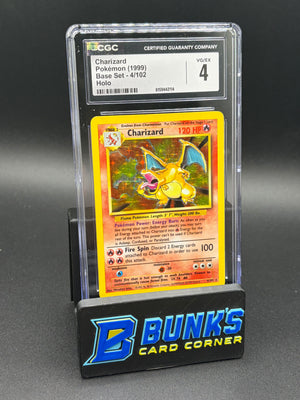 Charizard Base Set Holo CGC 4