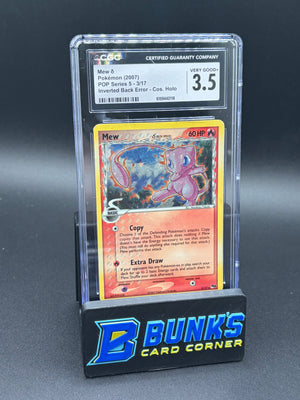 Mew Pop Series 5 CGC 3.5 Inverted Back