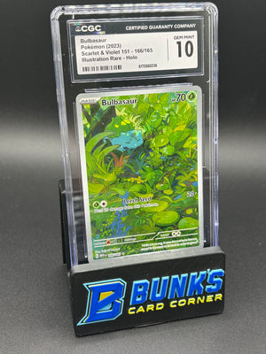 Bulbasaur Illustration Rare Scarlet & Violet CGC 10