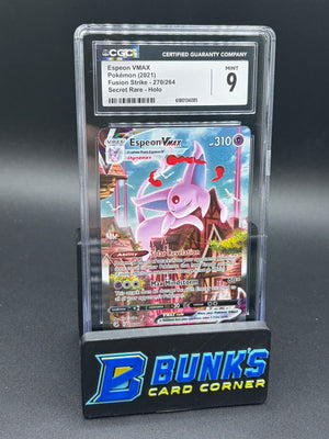 Espeon VMAX Secret Rare Fusion Strike CGC 9