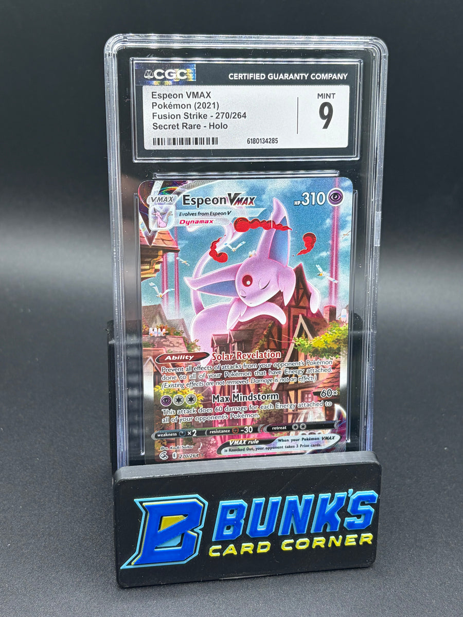 Espeon VMAX Secret Rare Fusion Strike CGC 9