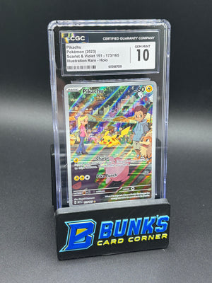 Pikachu Illustration Rare Holo Scarlet & Violet CGC 10