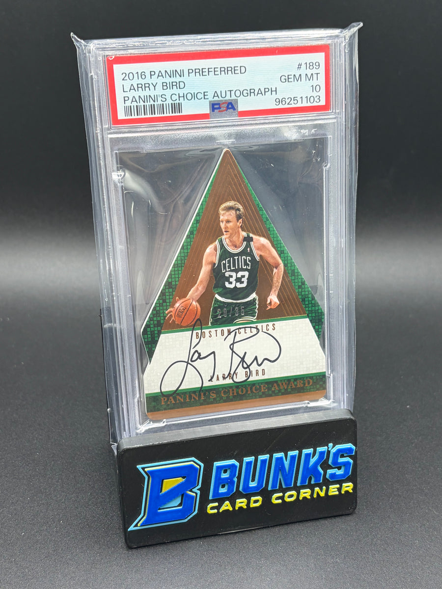 2016 Larry Bird Panini's Choice Auto PSA 10 28/35