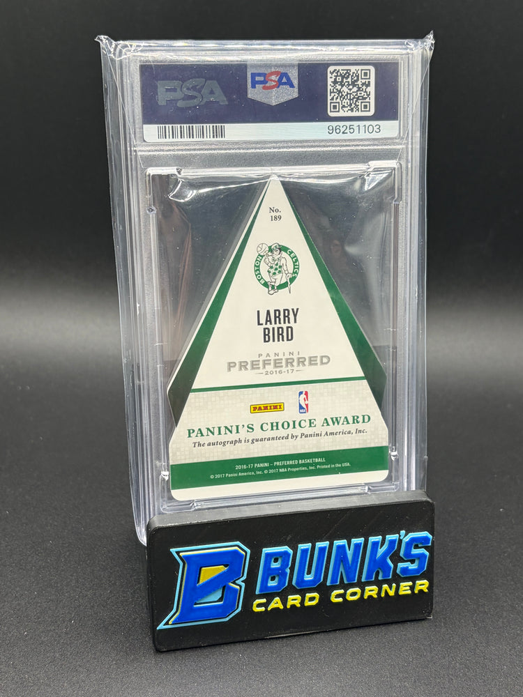 2016 Larry Bird Panini's Choice Auto PSA 10 28/35