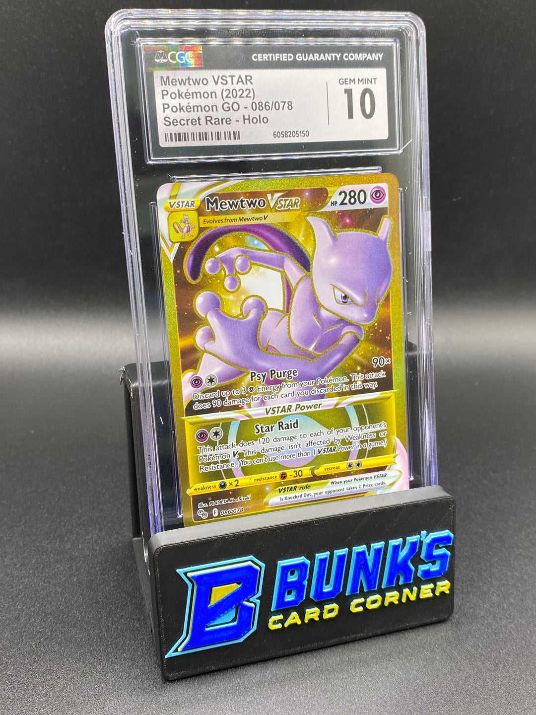 CGC 10 Mewtwo Vstar Secret Rare Pokemon Go