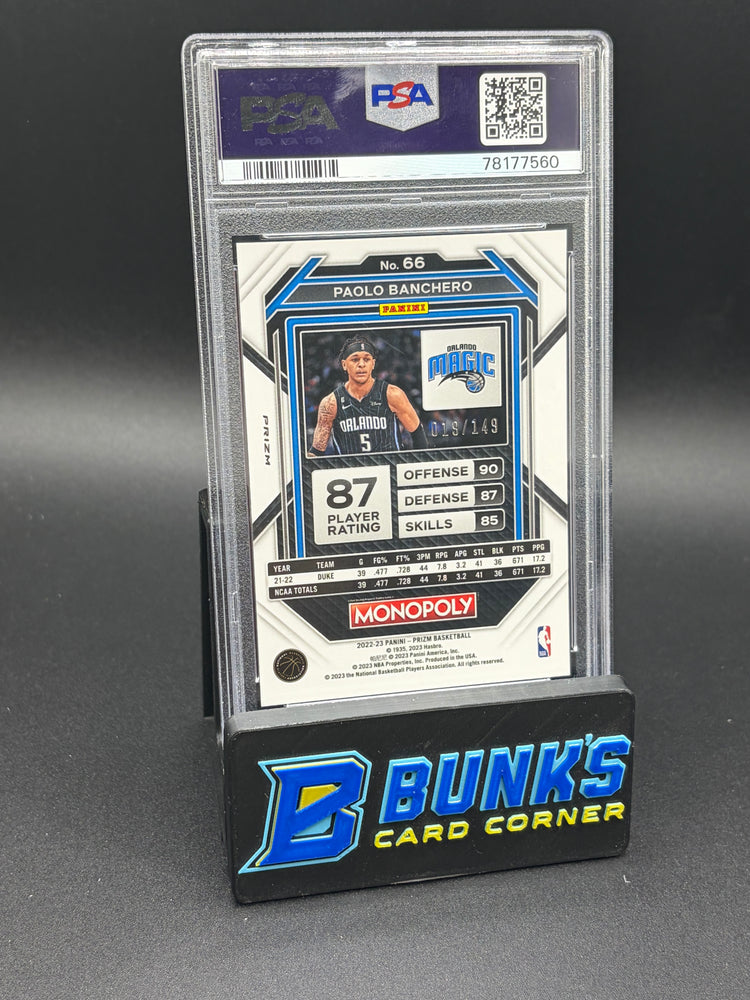 2022 Paolo Banchero Pink Prizm PSA 10 RC 19/149