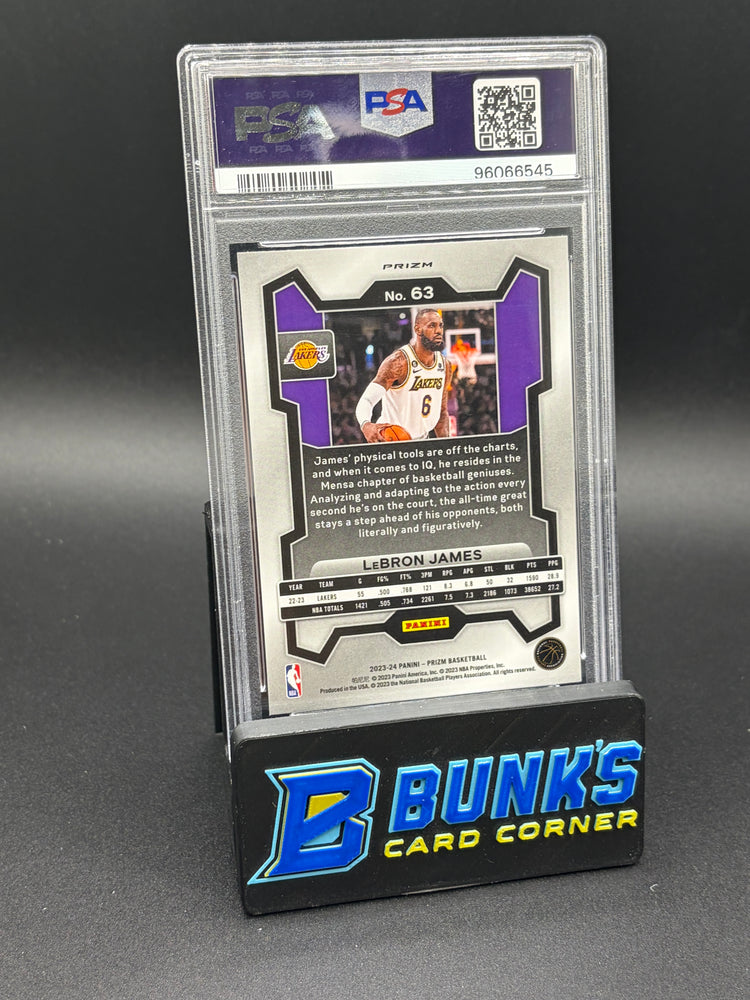 2023 LeBron James Silver Prizm PSA 10