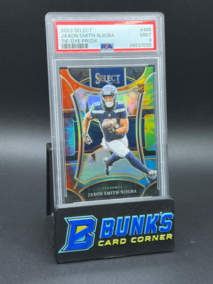 2023 Jaxson Smith-Njigba Tie Dye Prizm PSA 9 13/25