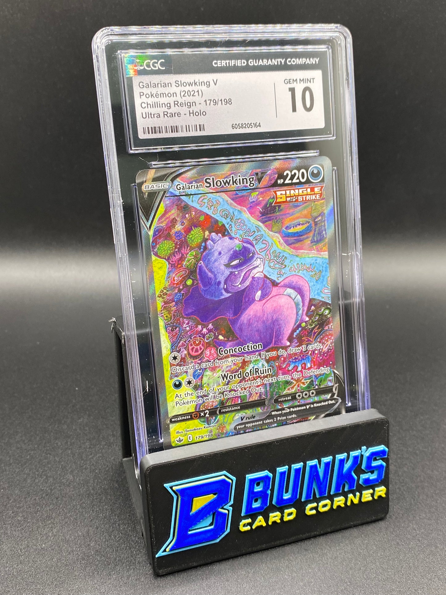 CGC 10 Galarian Slowking V Alt Art Chilling Reign