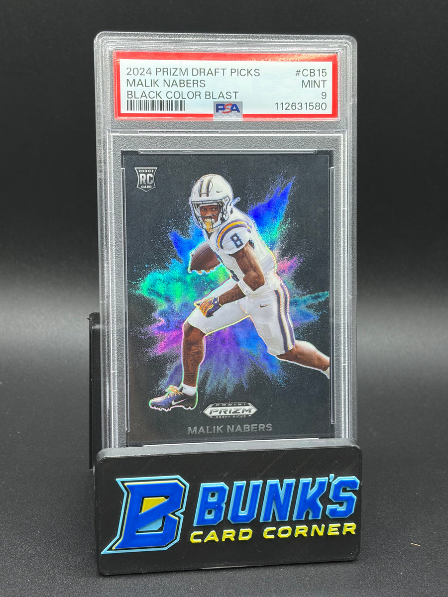 2024 Malik Nabers Black Color Blast Draft Picks PSA 9 RC