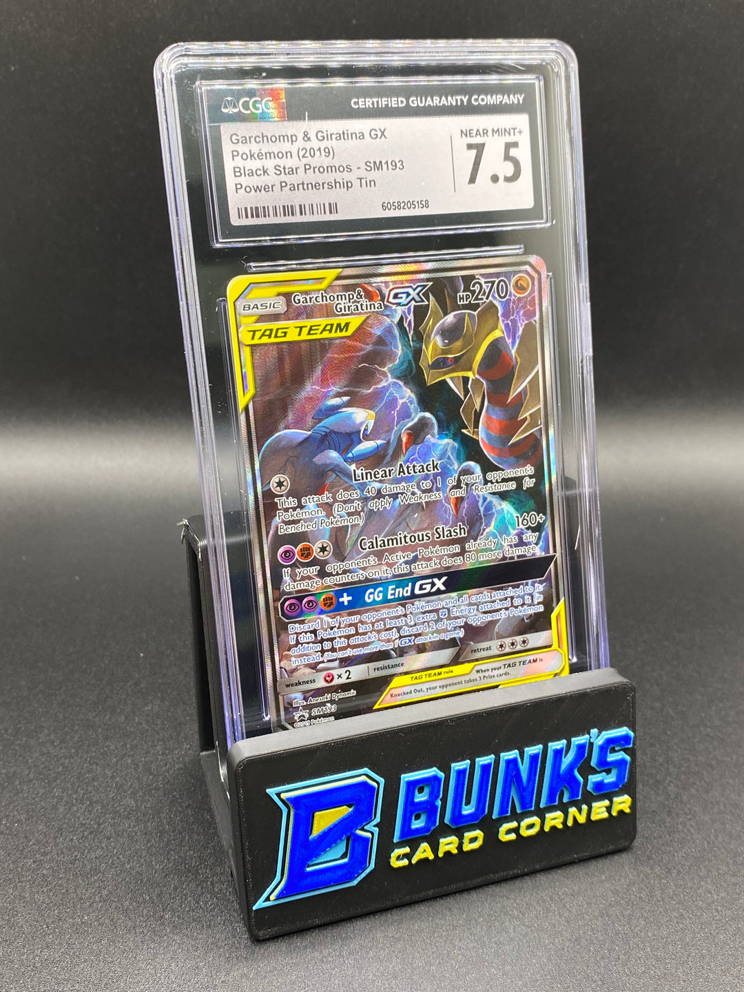CGC 7.5 Garchomp & Giratina Gx Power Partnership Tin Promo