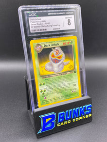 CGC 8 Dark Arbok W Stamp Team Rocket