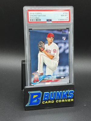 2018 Shohei Ohtani Pitching Topps PSA 8 RC