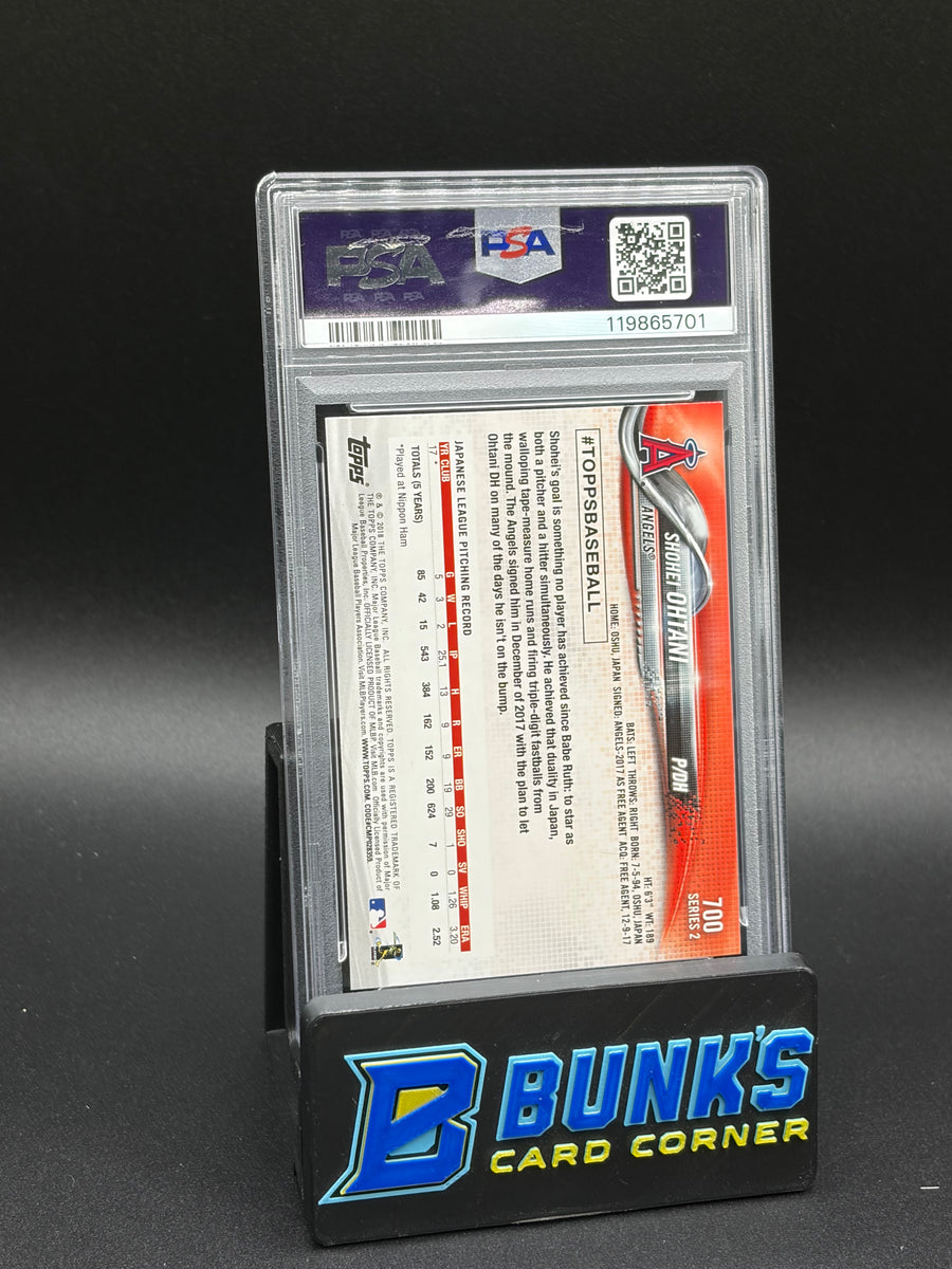 2018 Shohei Ohtani Pitching Topps PSA 8 RC