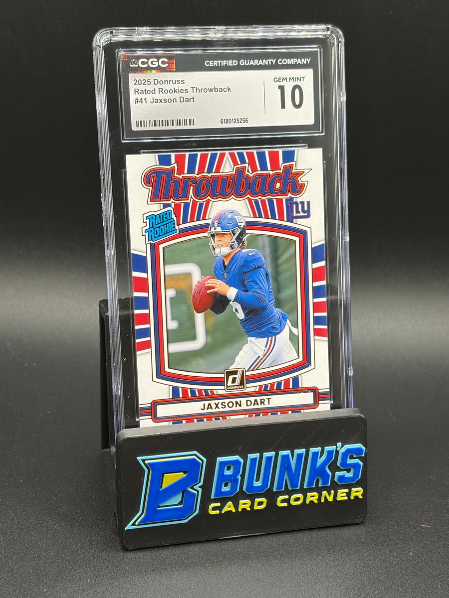2025 Jaxson Dart Rated Rookie Throwbacks CGC 10