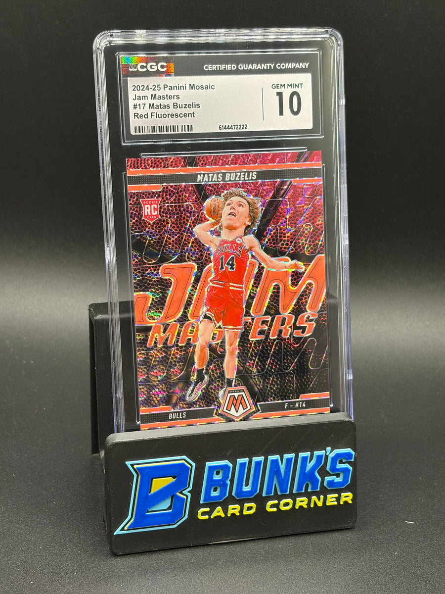 2024-25 Matas Buzelis Red Fluorescent Jam Masters CGC 10 RC 47/75