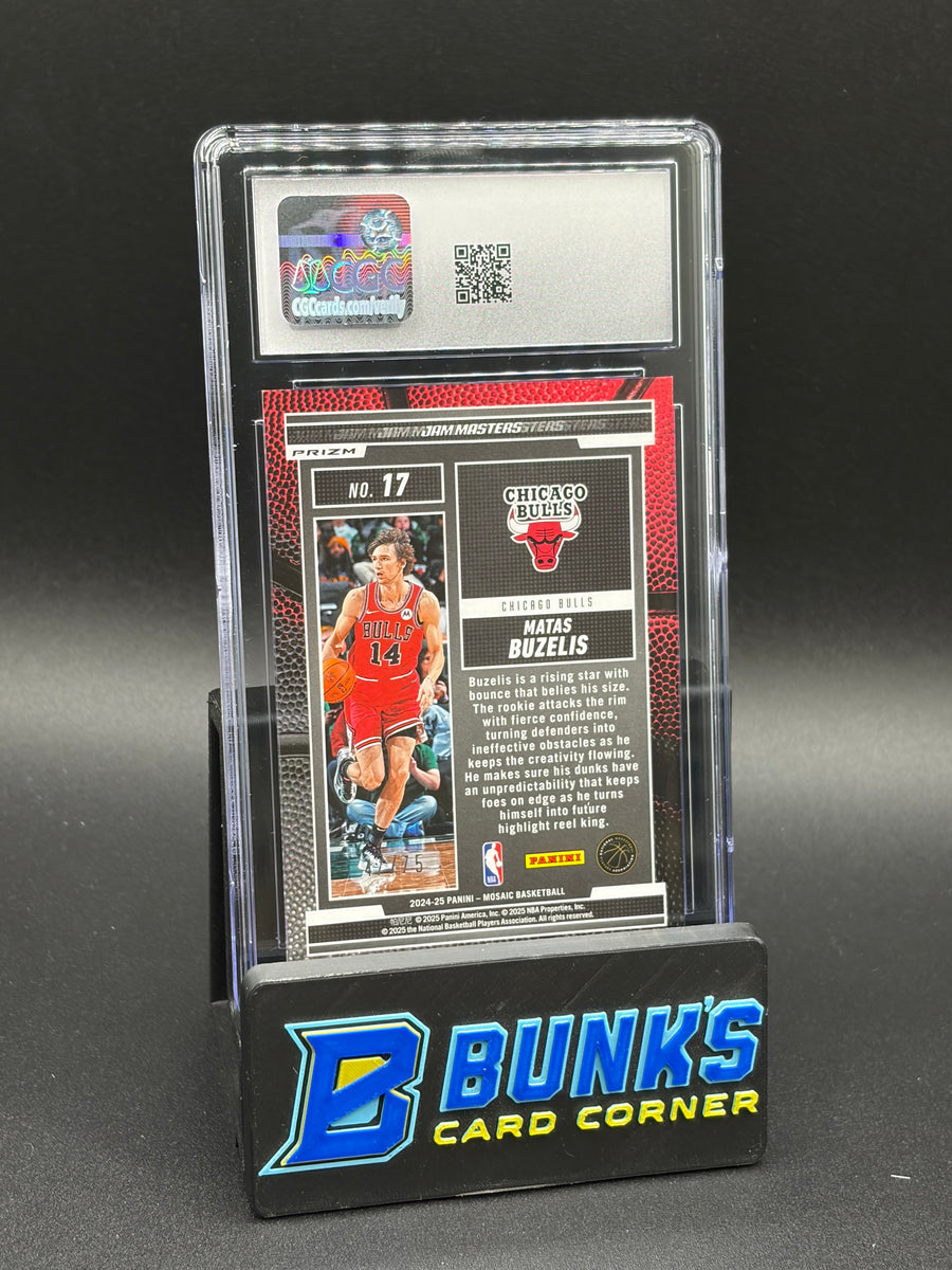 2024-25 Matas Buzelis Red Fluorescent Jam Masters CGC 10 RC 47/75