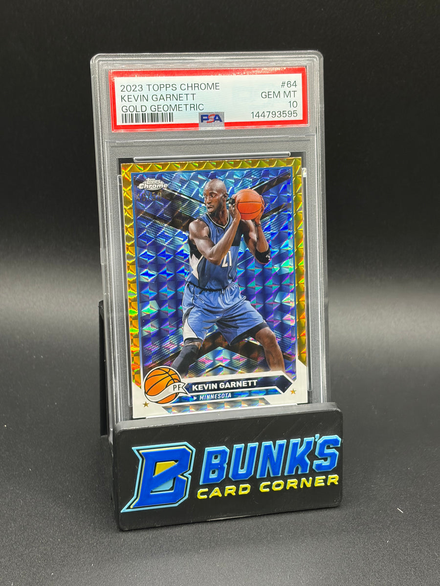 2023 Kevin Garnett Gold Geometric Topps Chrome PSA 10 48/50