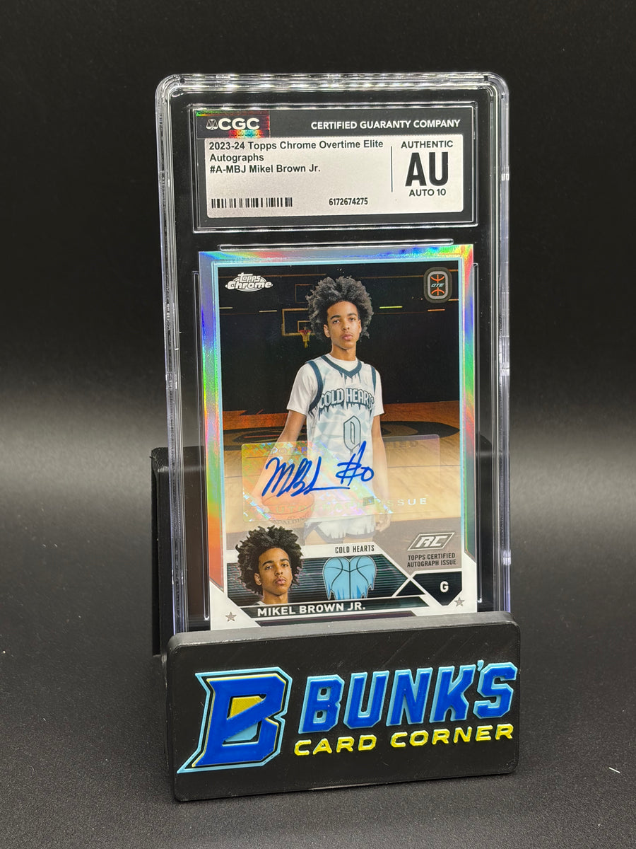2023-24 Mikel Brown Jr Auto Overtime Elite CGC AU Auto 10