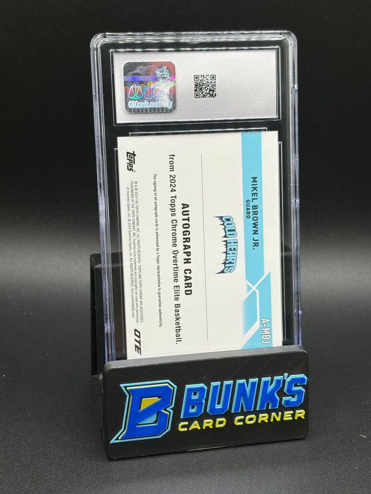 2023-24 Mikel Brown Jr Auto Overtime Elite CGC AU Auto 10
