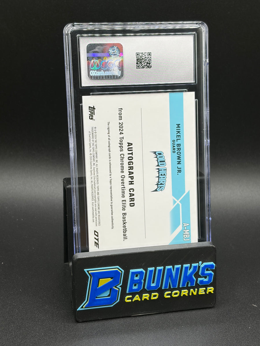 2023-24 Mikel Brown Jr Auto Overtime Elite CGC AU Auto 10